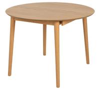 TIVOLI - Table ronde extensible Chêne clair Marron