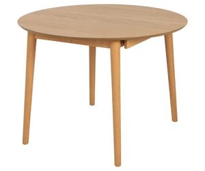 TIVOLI - Table ronde extensible Chêne clair Marron