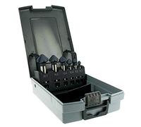 Tivoly 10366370001 Coffret de 6 Fraises à Noyer Hss Cobalt Tialn, Contient Ø6,3/8,3/10,4/12,4/16,5/20,5mm