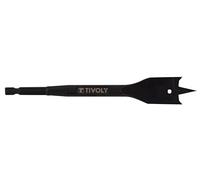 Tivoly – Mèche à bois plate 10802522500 – Queue hexagonale, Usage intensif Ø 25 mm