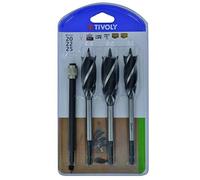 Tivoly 10802720001 Lot de 4 Forets Bois 4Taillants+Rallonge