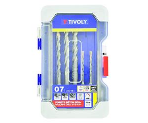 Tivoly 10901070005 Mallette Ranger T7 Coffret 7pcs Forets Béton SDS+ TECHNIC