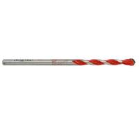 Tivoly 10913020400 Blister de 1 Foret Béton-Carrelage 2 en 1 Technic, Rouge, Ø 4 mm