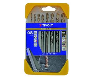 Tivoly 10960570001 B44 Coffret de Forets Beton Technic Gradués, Gris, Set de 8 pièces