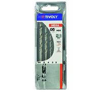 Tivoly Coffret de 5 forets métaux HSS rectifiés queue hexagonale 6,35 mm Ø 2–6 mm 11.43437 G