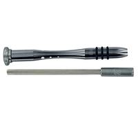 Tivoly 11501320017 Lot 2 pièces -1 Tourne-vis porte-embout + 1 rallonge ; pour Embouts Hexa 4mm