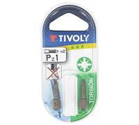 Tivoly Embout de vissage Torsion Pozidriv N°3 25 mm – Lot de 2