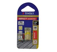 Tivoly 11523320001 Lot de 3 Embouts de Vissage Diamant Impact Torsion pour Vis Philips Ph1-2-3
