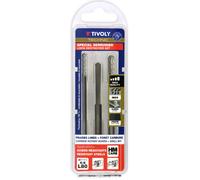 Tivoly – Set destructeur de verrous – 1 foret carbure Ø6 mm + 2 fraises-limes carbure Ø4-6 mm