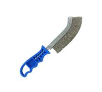TIVOLY 25069070 - Brosse fil INOX convexe 235 mm - Manche bleu