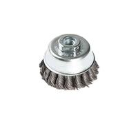 Tivoly 3128820003708 Xt20211000370 Brosse Coupe M14 pour Meuleuse, Fil Acier Torsadé, Gros Décapage du Métal Ø 65mm abrasives, Gris, Ø 5,5/32 x 58 mm