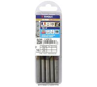 TIVOLY - Coffret 10 Forets Métal Haute Performance HSS-Cobalt Ø8mm - Perçage Acier Inoxydable et Aciers Résistants - Queue Cylindrique Universelle pour Perceuse