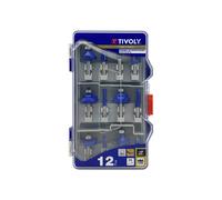 Tivoly Fraises de défonceuse formes assorties Technic - queue Ø 8 mm - Carbure - Coffret 12
