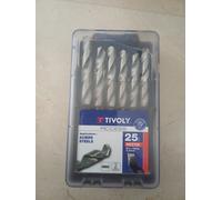 Tivoly Forets pour métaux Acces HSS – pointe en croix – coffret 25 pièces