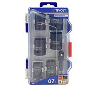 TIVOLY - Coffret 7 Pièces - Douilles à Choc 1/2" (Ø13-24mm) - Adaptateurs Boulonneuse & Visseuse à Chocs Inclus - Acier CrMo Haute Résistance - Spécial Boulonneuse & Tire-fonds - Gamme ShockSeries