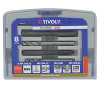 Coffret 8 pieces Tivoly de taraudage et perçage HSS