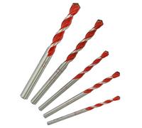 TIVOLY - Coffret de Forets 2 en 1 Bétons/Carrelages Haute Performance Ø4-5-6-8-10mm - Perçage Carrelage, Faïence, Béton Vibré et Pierre - Queue Cylindrique Universelle pour Perceuse