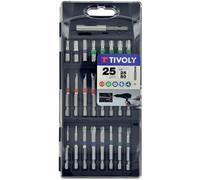Tivoly • Coffret d'Embouts de Vissage Standard & Torsion 25 pièces • 24