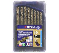 Coffret forets TECHNIC HSS 19 pièces métal, Diam.1 à 10 mm TIVOLY