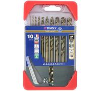 TIVOLY - Coffret Forets Métaux Haute Performance - Spécial Perçage Inox et Aciers Résistants - 10 Forets HSS Cobalt Ø 1 à 10 mm