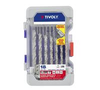 Tivoly ? Coffret Ranger 18 forets métaux HSS taillés meulés pointe en croix