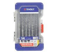 Tivoly • Coffret Ranger de 14 Forets SDS Ø4-5-6x2-8x2-10 mm L110mm et