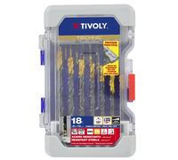 Tivoly ? Coffret Ranger de 18 Forets Métaux Technic HSS Steam Tin contenant
