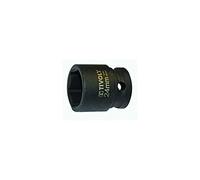 TIVOLY - Douille à Choc 1/2" Impact pour Vis 6 Pans (Hexagonale) - Acier CrMo Haute Résistance - Finition Phosphate Noir - Spécial Boulonneuse et hoc - Gamme ShockSeries - Taille Ø24mm/L38mm
