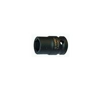 TIVOLY - Douille à Choc 1/2" Impact pour Vis 6 Pans (Hexagonale) - Acier CrMo Haute Résistance - Finition Phosphate Noir - Spécial Boulonneuse et hoc - Gamme ShockSeries - Taille Ø14mm/L38mm