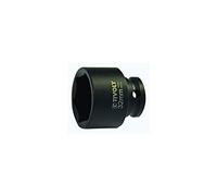 TIVOLY - Douille à Choc 1/2" Impact pour Vis 6 Pans (Hexagonale) - Acier CrMo Haute Résistance - Finition Phosphate Noir - Spécial Boulonneuse et hoc - Gamme ShockSeries - Taille Ø32mm/L44mm