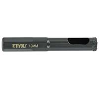 TIVOLY - Foret Diamant à Eau Ø10mm - Perçage du Carrelage, Grès-Cérame et de Carreaux en Céramic - Foret Diamanté Longue Performance - Queue à 3 Méplats pour Perceuse
