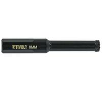 Tivoly Foret diamant à eau Ø8 mm, perçage carrelage/grès-cérame, longue performance, 3 méplats