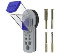TIVOLY - KIT Guide de Perçage à Eau pour Foret Diamant Ø5mm à Ø15mm + Forets Diamant à Eau pour Grès Cérame Ø5-6-8-10mm