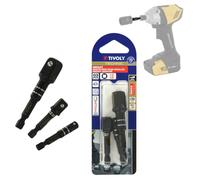 Tivoly 11591120008 3 Impact Lot de Porte Douille 1/4" 3/8" 1/2"
