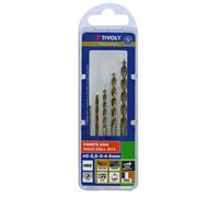 Tivoly – Coffret de 5 forets bois Technic gradués Ø 2–5 mm