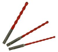TIVOLY - Lot de Forets 2 en 1 Bétons/Carrelages Haute Performance Ø6-8-10mm - Perçage Carrelage, Faïence, Béton Vibré et Pierre - Queue SDS+ pour Perceuse