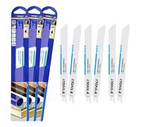 TIVOLY - Lot de Lames de Scie Sabre Multimatériaux - 6 Lames en Acier Bi-Métal - Attache Universelle