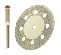 Tivoly • Mini-Disque Diamant Ø38 mm + Pilote • Tige Ø3mm • Adapté à un usage sur mini perceuse type Dremel