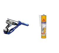TIVOLY - Pistolet à Cartouche T-Gun F300 - Adaptable sur Perceuse et Visseuse & Sikaflex 11 FC Purform Blanc, Mastic, joint et collage multi-usages, mastic-colle multi-supports