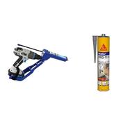 TIVOLY - Pistolet à Cartouche T-Gun F300 - Adaptable sur Perceuse et Visseuse & Sikaflex PRO 11 FC Purform Gris béton, Mastic polyuréthane PU tout en 1, mastic multi-matériaux