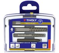 Tivoly Set 6 pièces Extracteurs vis et goujons - N°1-N°5 + X-out N°2