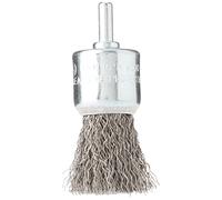 Brosse pinceau - TIVOLY - métal - fils acier ondulés - décapage - diamètre 18 mm