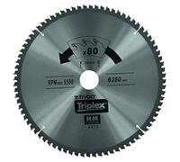 Tivoly Xt50514004476 Lame de Scie Circulaire Finition Ø 254mm, Alésage 30mm, 80 Dents Carbure, pour Scie Radiale Ou Stationnaire