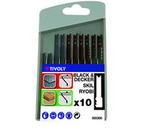 TIVOLY XT50537505300 - Estuche mixto 10 hojas 10 hojas para metal y madera