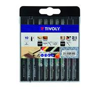 Tivoly Coffret de 10 lames pour scie sauteuse XT50572004300 – Bois, acier – pour Bosch