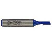 Tivoly XT60642067832 Fraises de défonceuse à rainer droit | 1 tranchant rectifié au diamant Ø 4mm