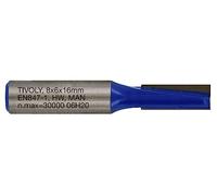 Tivoly XT60642067834 Fraises de défonceuse à rainer droit | 2 tranchants rectifiés au diamant Ø 6mm