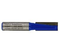 Tivoly XT60642067835 Fraises de défonceuse à rainer droit | 2 tranchants rectifiés au diamant Ø 8mm