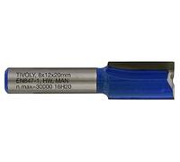 Tivoly XT60642067837 Fraises de défonceuse à rainer droit | 2 tranchants rectifiés au diamant Ø 12mm