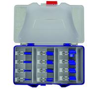 Tivoly XT606470002 Fraises de défonceuse à rainurer, Bleu, Set de 12 Pièces